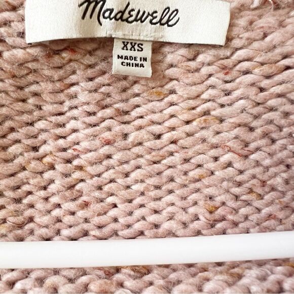 Madewell wool blend chunky knit wrap sweater - Picture 2 of 6